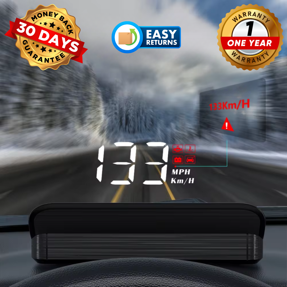 OptiDrive™ Head-Up Display Speedometer